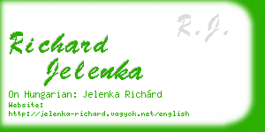 richard jelenka business card